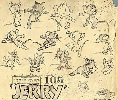 Jerry Mouse Locate still frames of cartoons featuring Elmer Fudd 