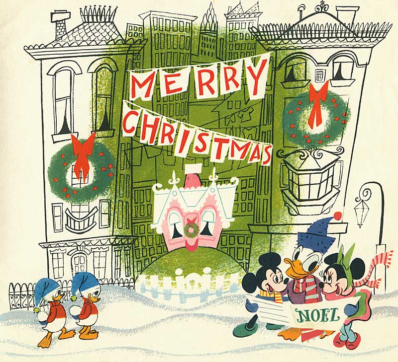 Illustration: Disney Christmas Cards  - Serving the  Online Animation Community  – Serving the Online  Animation Community