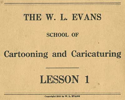 W L Evans Cartooning Course
