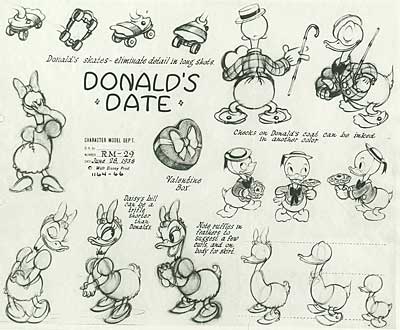 Mice and Duck Model Sheets
